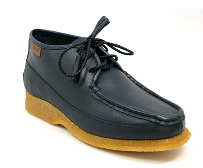 British Walkers Knicks Men's Black Leather Lace Up Shoes with Crepe Sole view 11