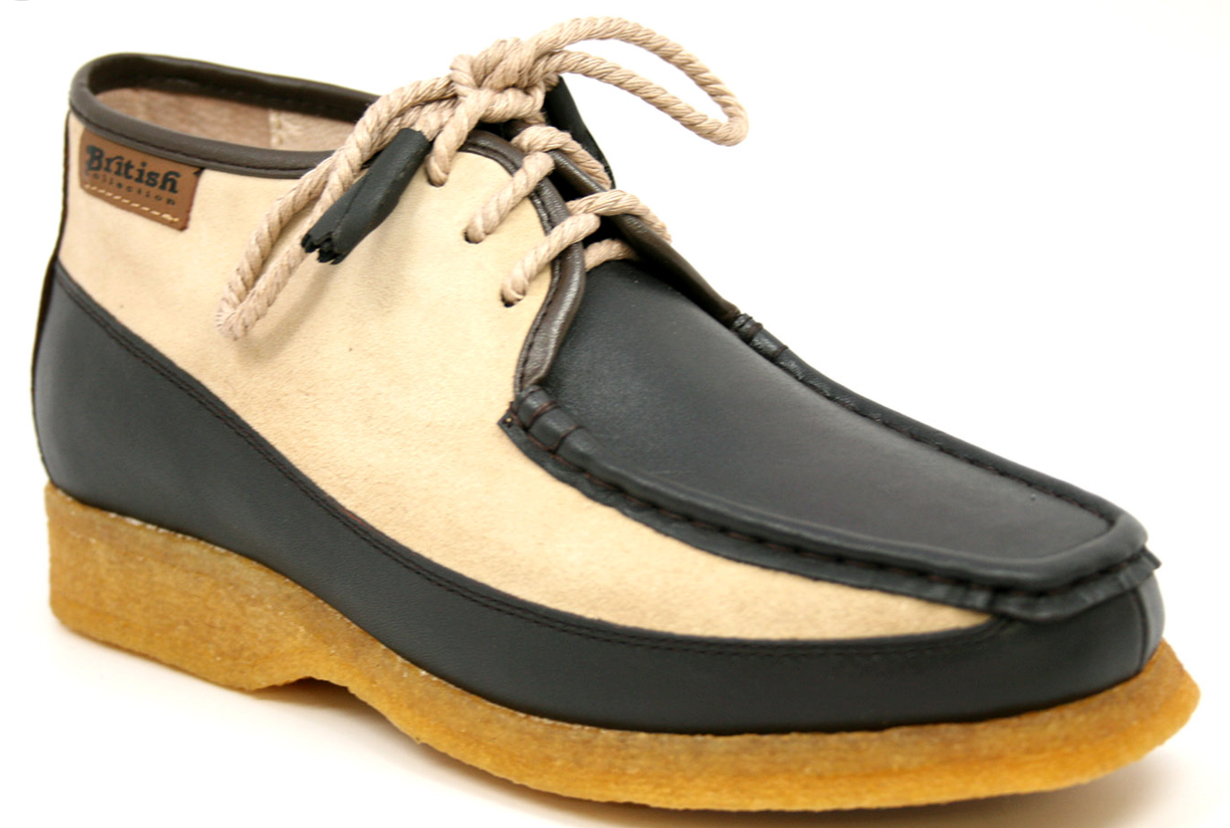 British Walkers Knicks Men's Green Leather and Suede Shoes view 9