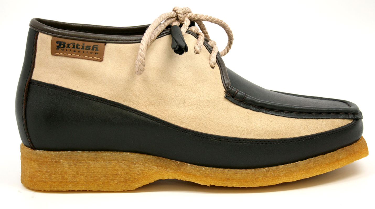 British Walkers Knicks Men's Green Leather and Suede Shoes view 10