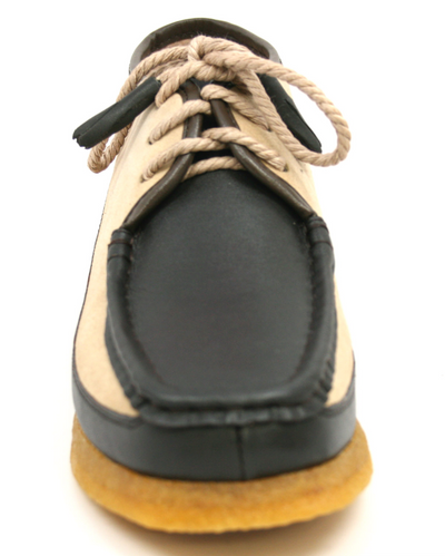 British Walkers Knicks Men's Green Leather and Suede Shoes view 12