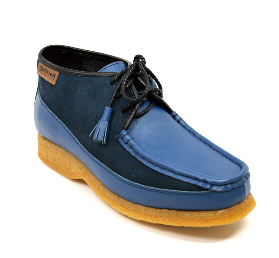 British Walkers Knicks Men's Green Leather and Suede Shoes view 19