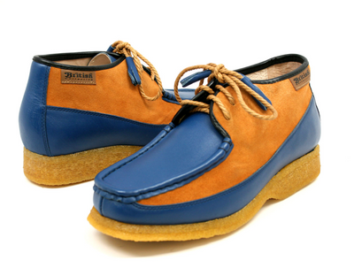 British Walkers Knicks Men's Green Leather and Suede Shoes view 20