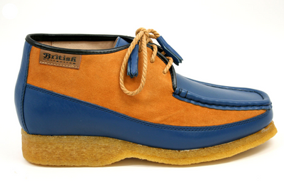 British Walkers Knicks Men's Green Leather and Suede Shoes view 22