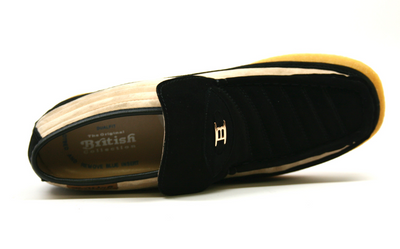 British Walkers Liberty Men's Black and Tan Suede High Top Shoes view 5