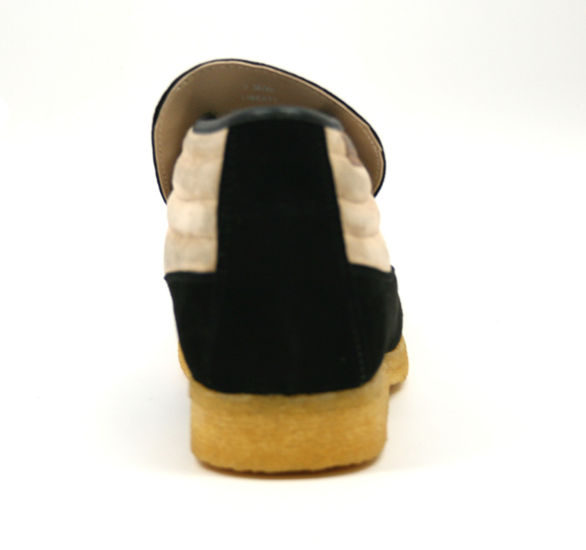 British Walkers Liberty Men's Black and Tan Suede High Top Shoes view 7