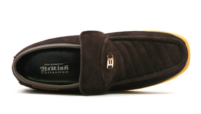 British Walkers Liberty Men's Black and Tan Suede High Top Shoes view 10