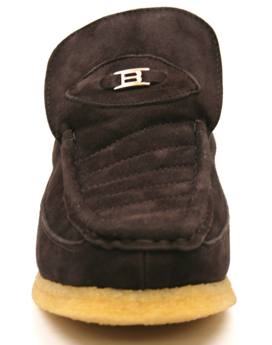 British Walkers Liberty Men's Black and Tan Suede High Top Shoes view 13