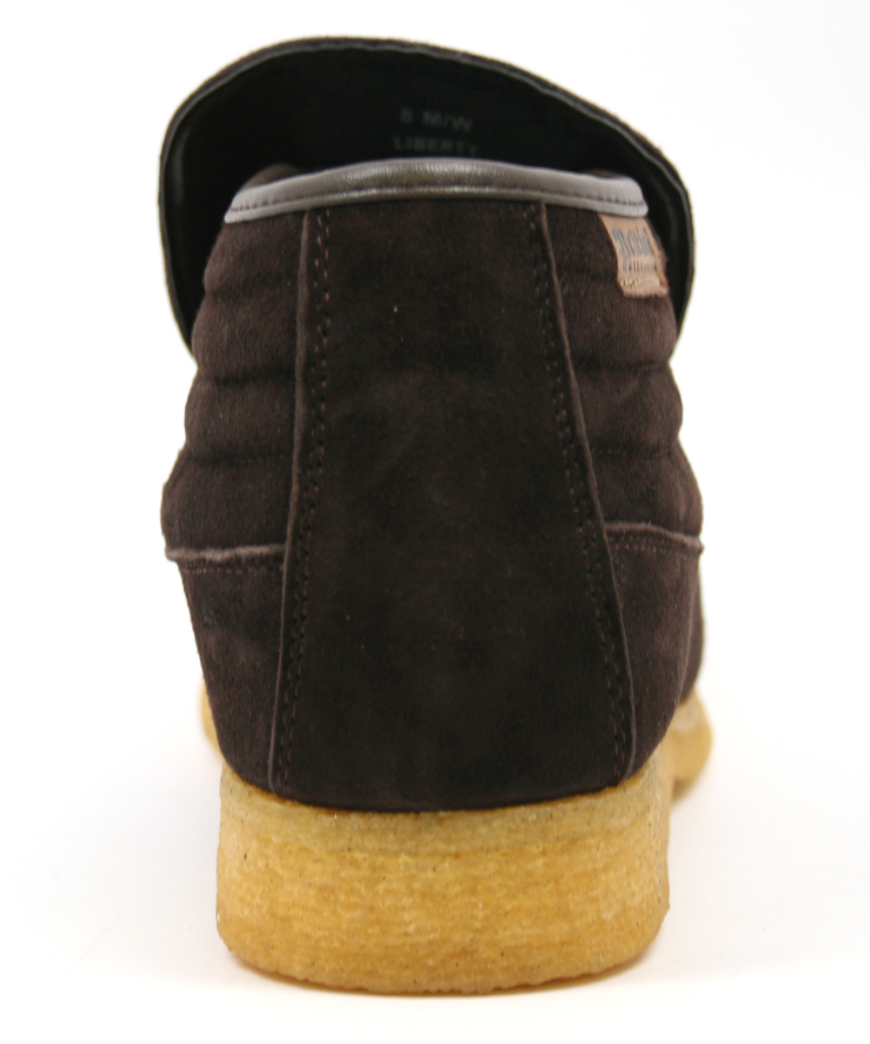 British Walkers Liberty Men's Black and Tan Suede High Top Shoes view 14