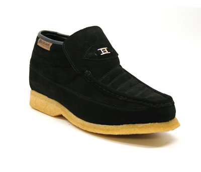 British Walkers Liberty Men's Black and Tan Suede High Top Shoes view 17