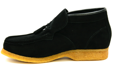 British Walkers Palace Men's Black Leather and Suede Slip On Shoes view 12