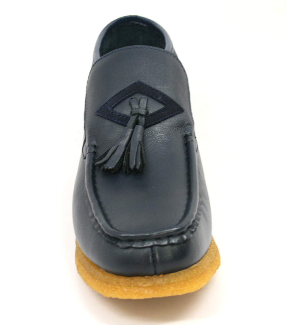 British Walkers Palace Men's Black Leather and Suede Slip On Shoes view 29