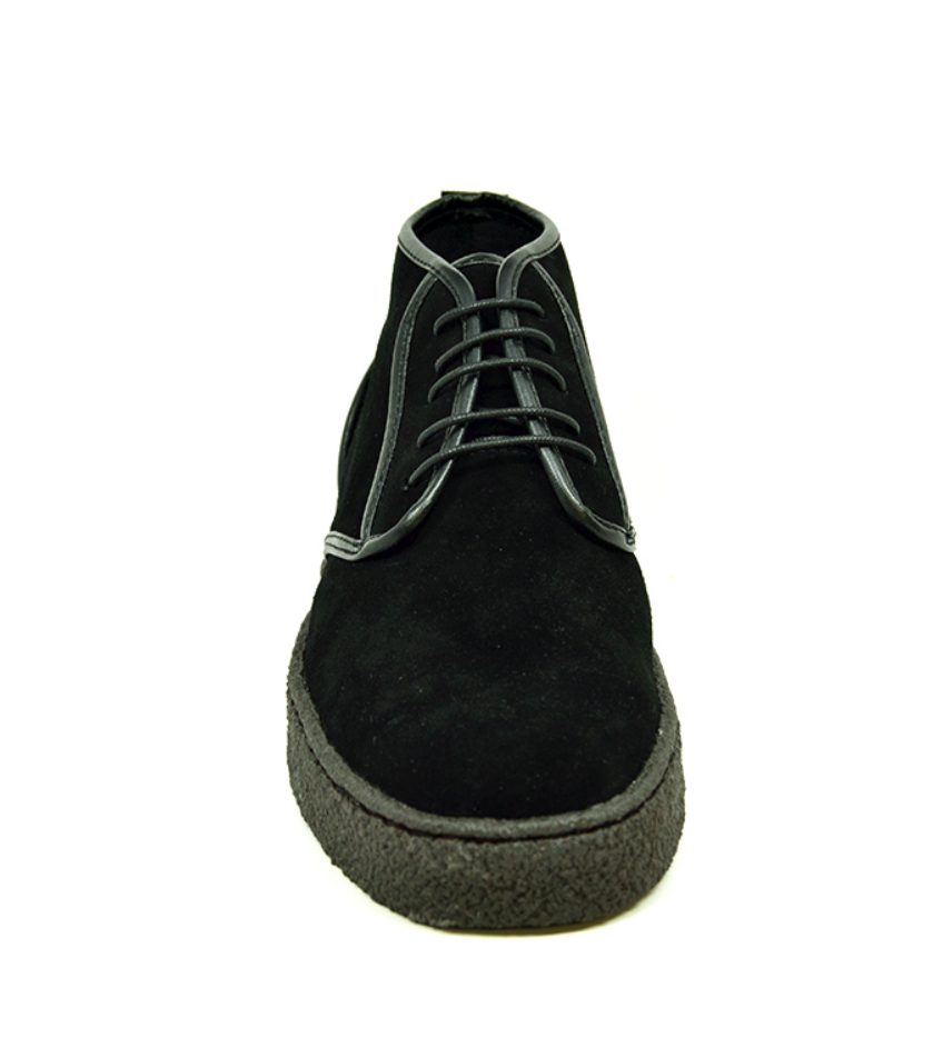 British Walkers Playboy Kaydence Men's Black Lamb Suede Chukka Boots view 5