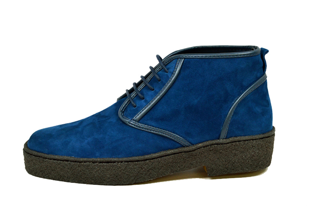 British Walkers Playboy Kaydence Men's Black Lamb Suede Chukka Boots view 12