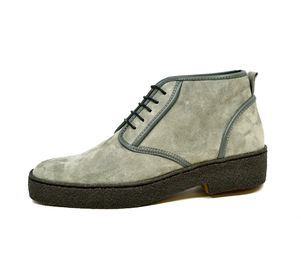 British Walkers Playboy Kaydence Men's Black Lamb Suede Chukka Boots view 19