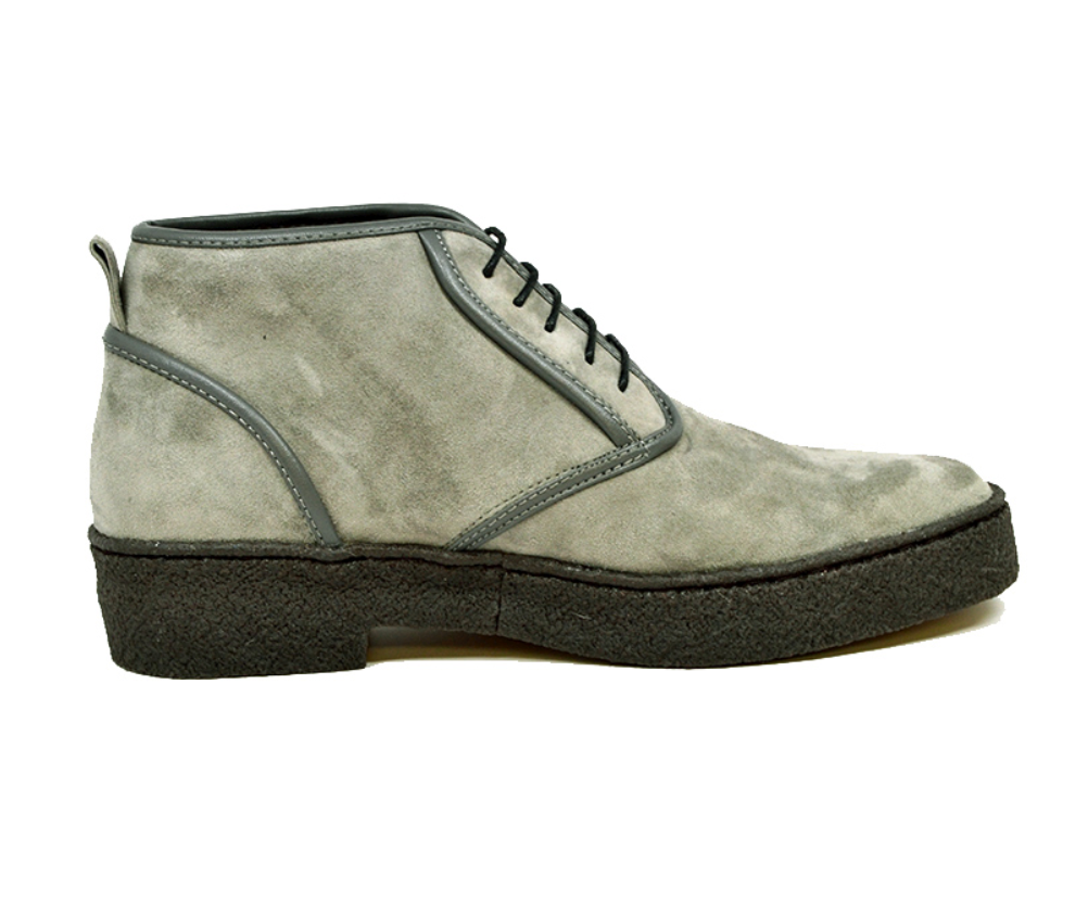 British Walkers Playboy Kaydence Men's Black Lamb Suede Chukka Boots view 20