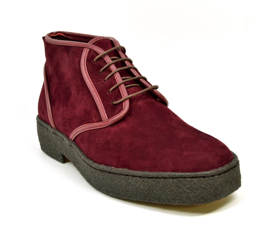 British Walkers Playboy Kaydence Men's Black Lamb Suede Chukka Boots view 32