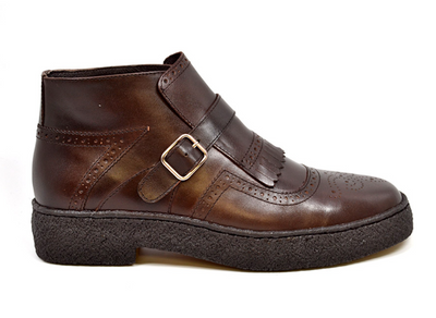 British Walkers Playboy Manhattan Men's Black Leather Wingtip Shoes view 10