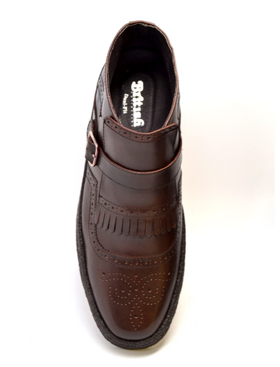 British Walkers Playboy Manhattan Men's Black Leather Wingtip Shoes view 13