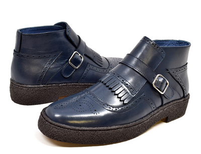 British Walkers Playboy Manhattan Men's Black Leather Wingtip Shoes view 16