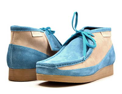 British Walkers New Castle Men's Powder Blue Suede Casual Shoes view 14