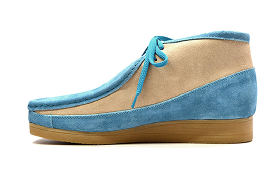 British Walkers New Castle Men's Powder Blue Suede Casual Shoes view 16