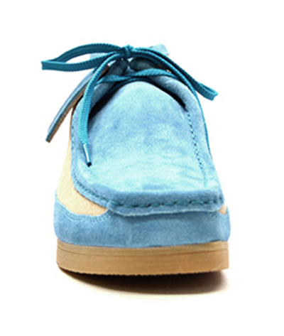 British Walkers New Castle Men's Powder Blue Suede Casual Shoes view 18
