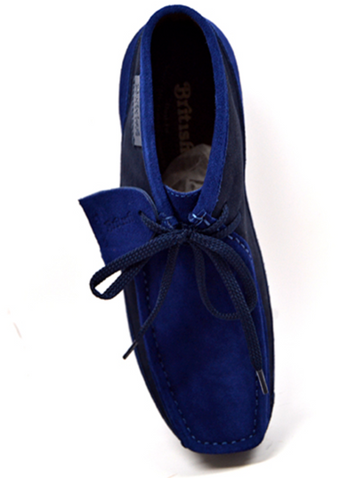 British Walkers New Castle Men's Powder Blue Suede Casual Shoes view 25