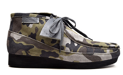 British Walkers New Castle Men's Gray Camouflage Print Casual Shoes view 3