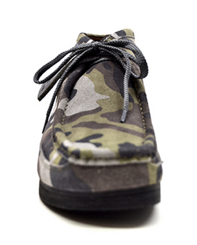 British Walkers New Castle Men's Gray Camouflage Print Casual Shoes view 6