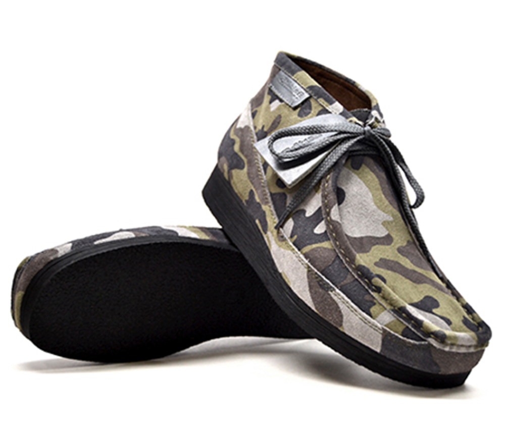 British Walkers New Castle Men's Gray Camouflage Print Casual Shoes view 8