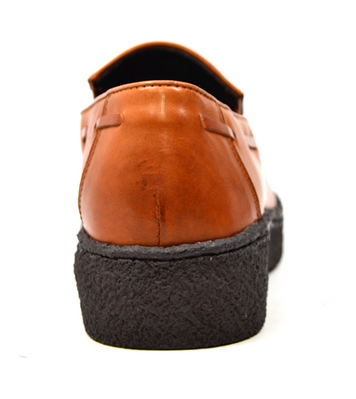 British Walkers Playboy Cruise Men's Black Leather Tassel Slip On Shoes view 13