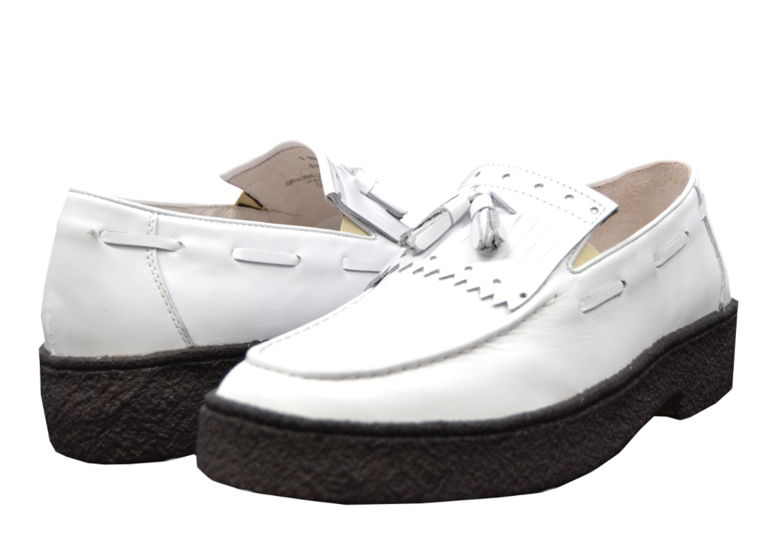 British Walkers Playboy Cruise Men's Black Leather Tassel Slip On Shoes view 17