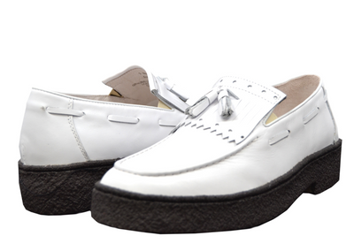 British Walkers Playboy Cruise Men's Black Leather Tassel Slip On Shoes view 17