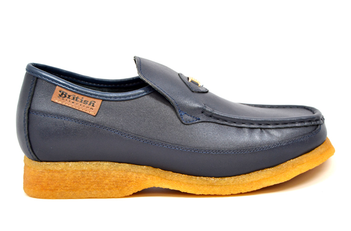 British Walkers Power 1 Men's Hand Crafted Black Leather Slip On Shoes view 9