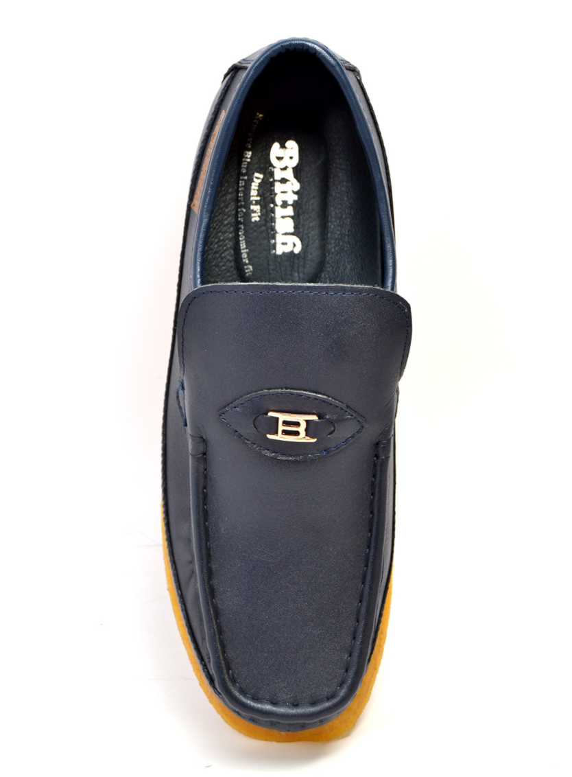 British Walkers Power 1 Men's Hand Crafted Black Leather Slip On Shoes view 11