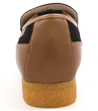 British Walkers Power Men's Old School Black Leather Retro Slip On Shoes view 15