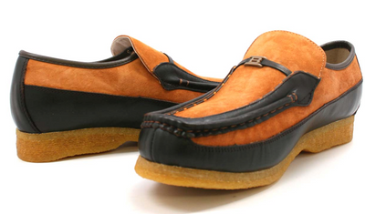 British Walkers Power Men's Old School Black Leather Retro Slip On Shoes view 56