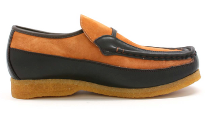 British Walkers Power Men's Old School Black Leather Retro Slip On Shoes view 36