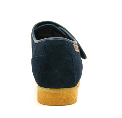 British Walkers Royal Men's Retro Navy Leather and Suede Strap Shoes Extra Width view 6