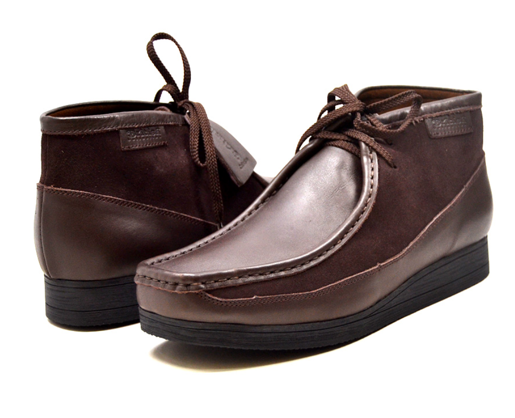 British Walkers New Castle Men's Black Leather and Suede Casual Shoes view 57