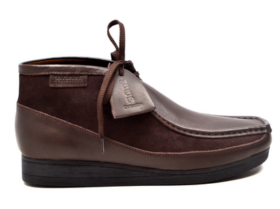 British Walkers New Castle Men's Black Leather and Suede Casual Shoes view 4