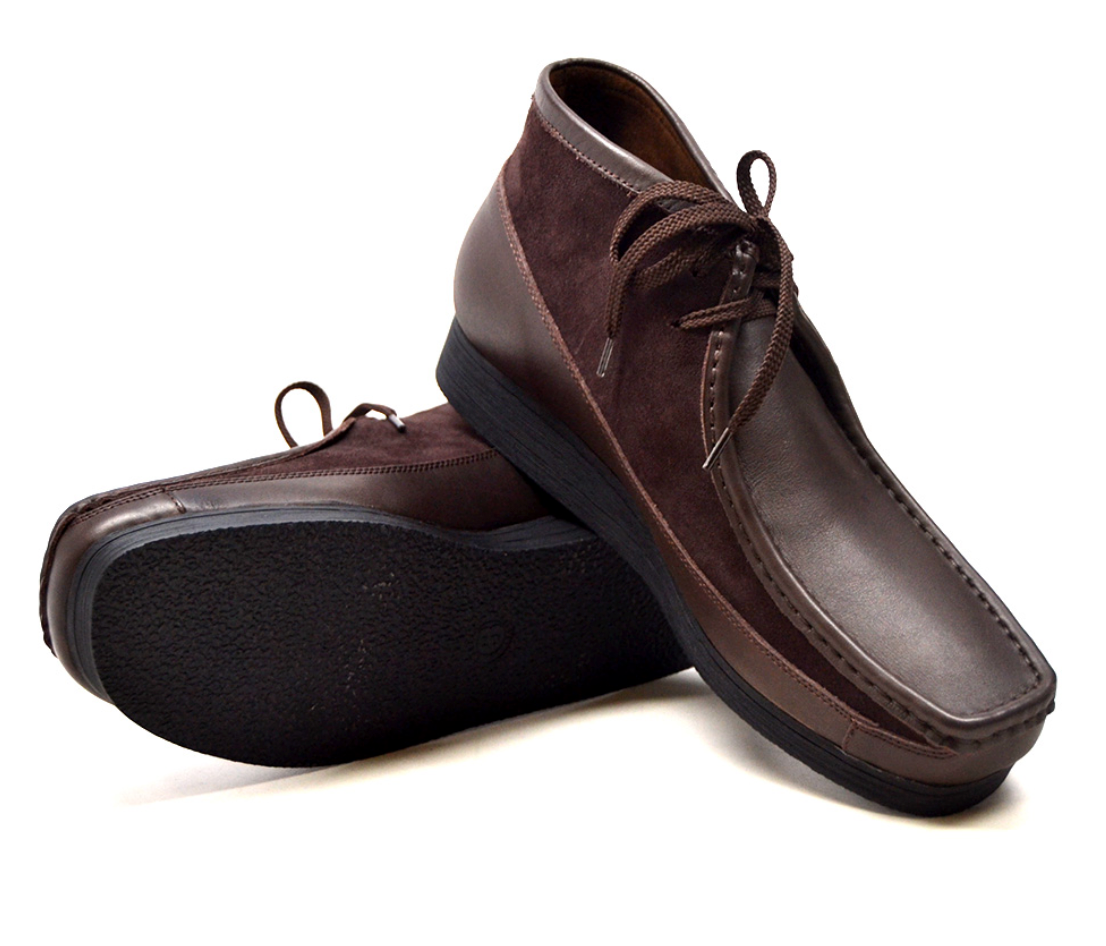 British Walkers New Castle Men's Black Leather and Suede Casual Shoes view 10