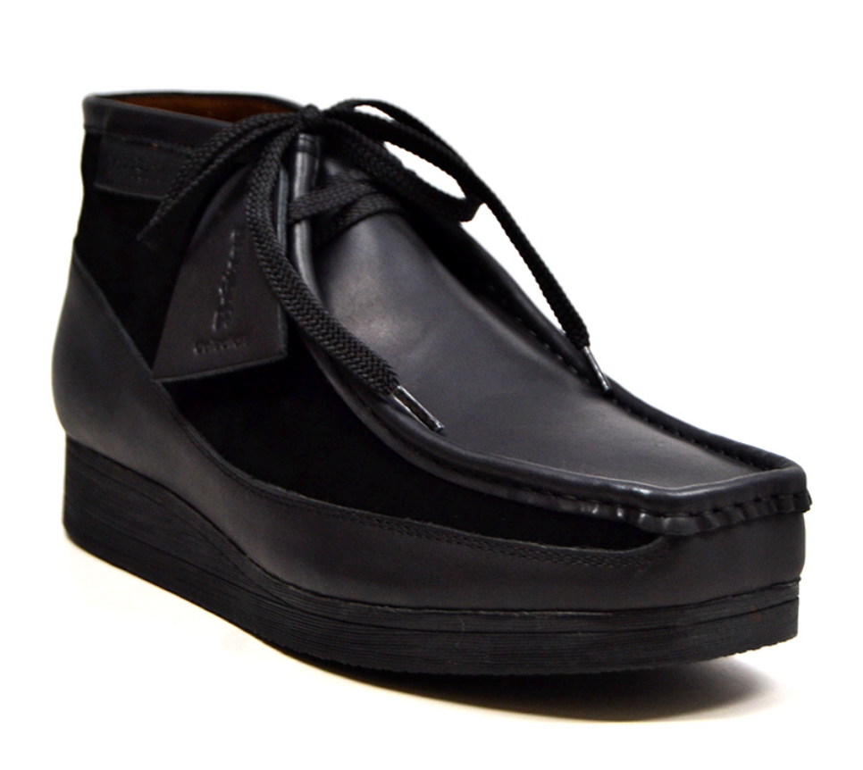British Walkers New Castle Men's Black Leather and Suede Casual Shoes view 3