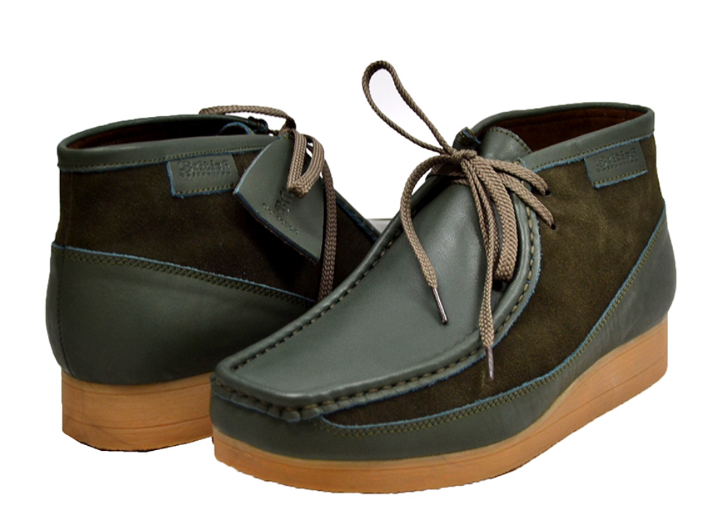 British Walkers New Castle Men's Black Leather and Suede Casual Shoes view 58