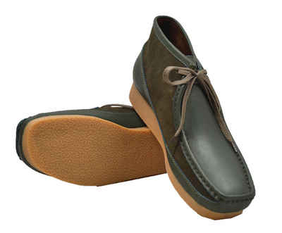 British Walkers New Castle Men's Black Leather and Suede Casual Shoes view 24
