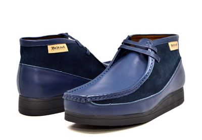 British Walkers New Castle Men's Black Leather and Suede Casual Shoes view 59