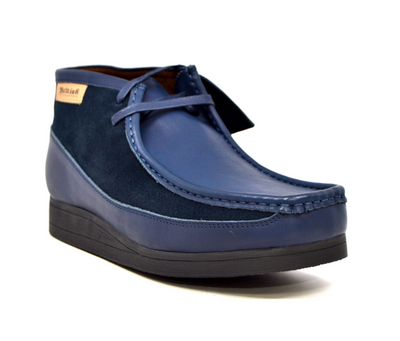 British Walkers New Castle Men's Black Leather and Suede Casual Shoes view 25