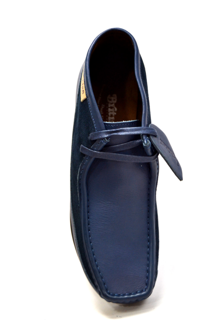 British Walkers New Castle Men's Black Leather and Suede Casual Shoes view 28