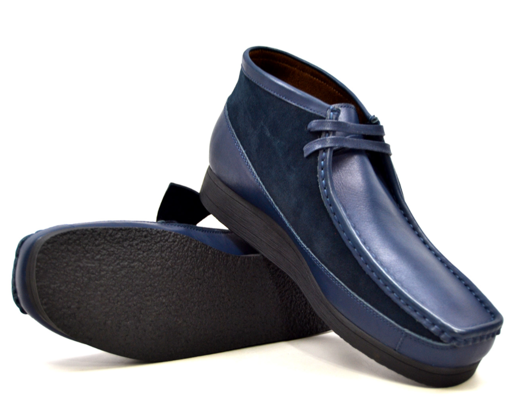British Walkers New Castle Men's Black Leather and Suede Casual Shoes view 30