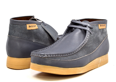 British Walkers New Castle Men's Black Leather and Suede Casual Shoes view 60